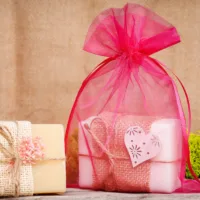 Sacs en organza 18 x 24 cm - fuchsia Moyens sachets 18x24 cm