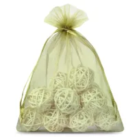 Sacs en organza 22 x 30 cm - vert olive Protection du raisin