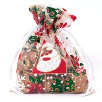 Sacs en organza 8 x 10 cm - Noël / 5 Pour fêtes et occasions spéciales