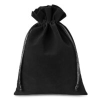 Sacs en velours 11 x 14 cm - noir Petits sachets 11x14 cm