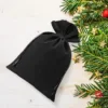 Sacs en velours 11 x 14 cm - noir Sacs en velours