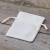 Sacs en velours 13 x 18 cm - blanc Batême
