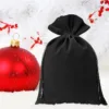 Sacs en velours 13 x 18 cm - noir Moyens sachets 13x18 cm