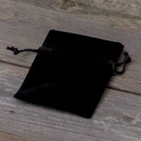 Sacs en velours 13 x 18 cm - noir Sachets noirs