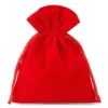 Sacs en velours 13 x 18 cm - rouge Sacs en velours