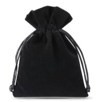 Sacs en velours 6 x 8 cm - noir Sacs de mariage