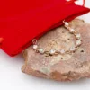 Sacs en velours 9 x 12 cm - rouge Saint-Valentin