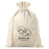 Sac en lin imité 30 x 40 cm avec l'impression - pour champignons Sacs d'occasion