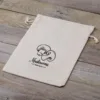 Sac en lin imité 30 x 40 cm avec l'impression - pour champignons Sachets à fermeture facile et rapide