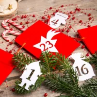 Chiffres autocollants de 1 à 24 - blancs MIX Calendriers de l’Avent