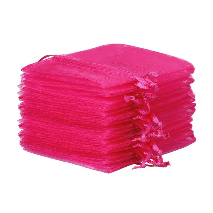 Sacs en organza 11 x 14 cm - fuchsia