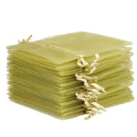 Sacs en organza 13 x 18 cm - vert olive Moyens sachets