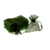Sacs en organza 8 x 10 cm - vert olive Décorations de table
