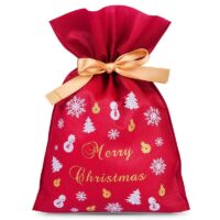 Sacs non tissés 20 x 30 cm avec imprimé de Noël Sac de Noël