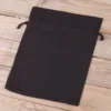 Sacs en coton 22 x 30 cm - noir Sachets en coton