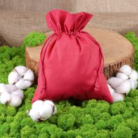 Sacs en coton 22 x 30 cm - rouge Grands sacs 22x30 cm