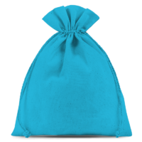 Sacs en coton 22 x 30 cm - turquoise Sacs turquoise