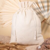 Sacs en coton 26 x 35 cm - naturelle Courses et stockage dans la cuisine