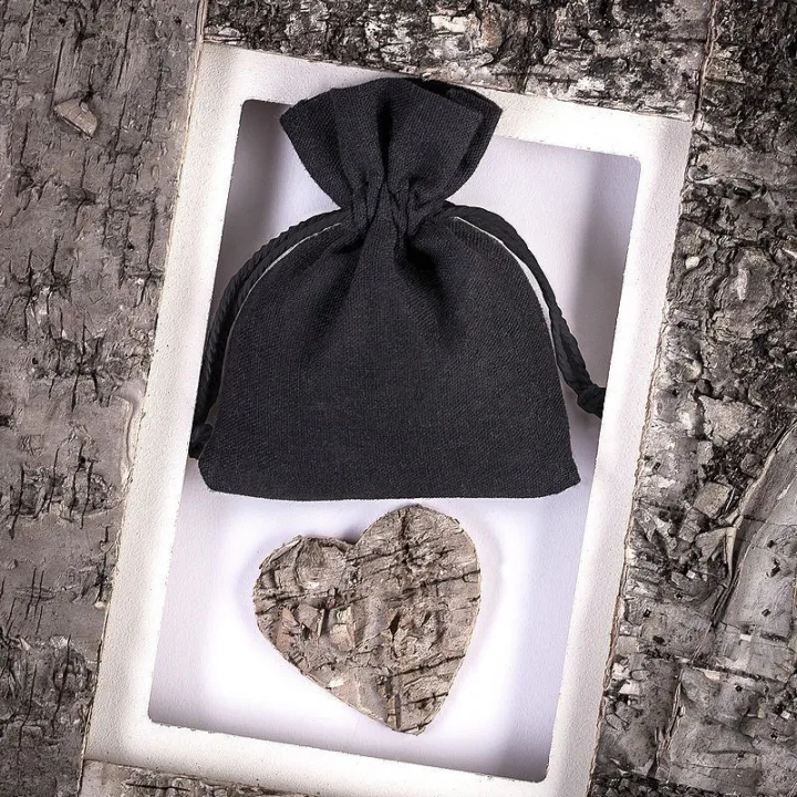 Sacs en coton 30 x 40 cm - noir Savons