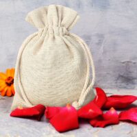 Sacs en lin imité 22 x 30 cm - naturelle Décorations d’intérieur