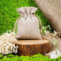 Sacs en lin naturel 15 x 20 cm Moyens sachets 15x20 cm