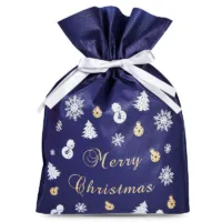 Sacs non tissés 20 x 30 cm avec imprimé de Noël Sac de Noël