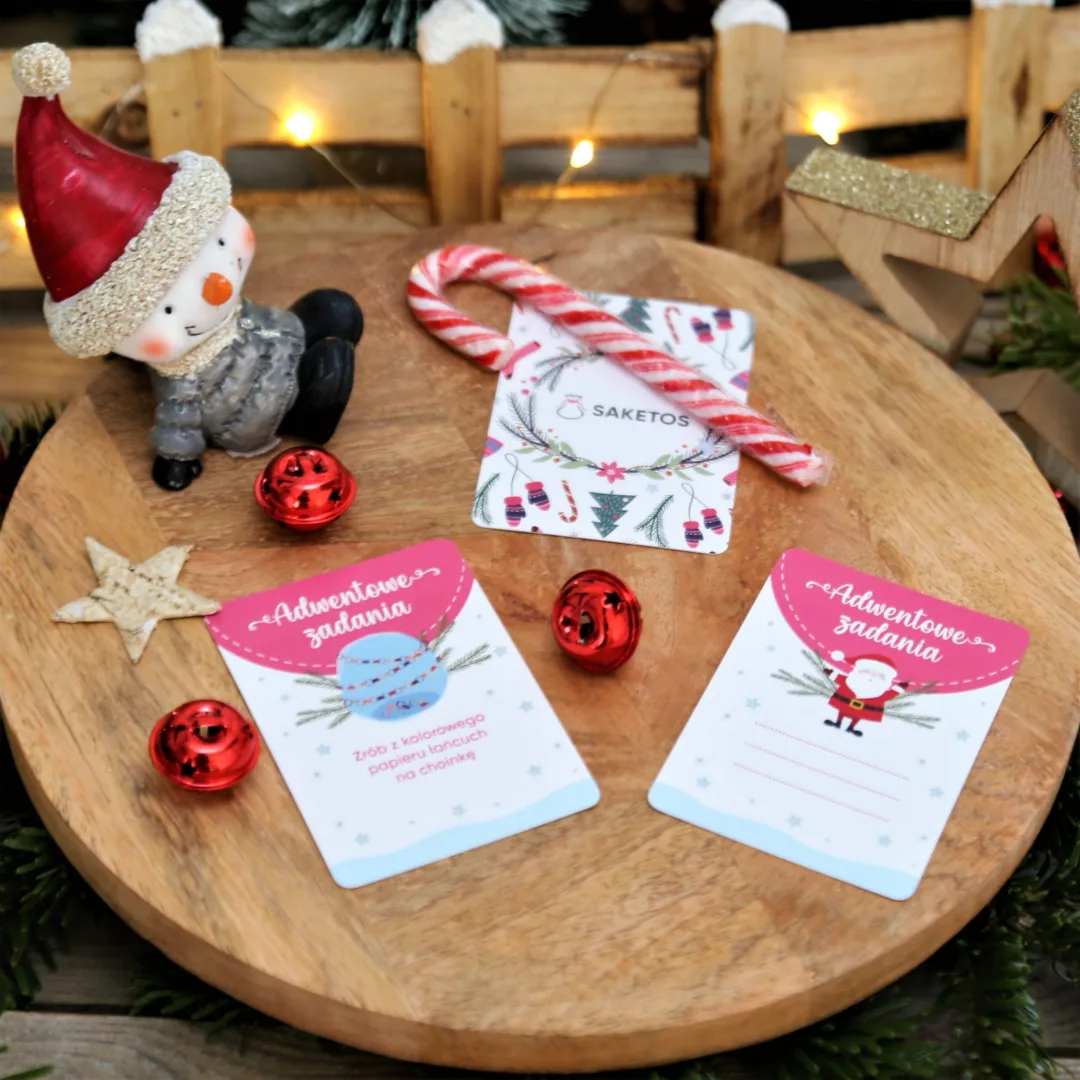Cartes défis pour calendrier de l'Avent (PL) DIY – lots créatifs