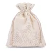 Pochettes en coton 15 x 20 cm - naturelle Journée de la femme