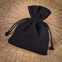 Pochettes en coton 15 x 20 cm - noir Sachets en coton