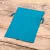 Pochettes en coton 18 x 24 cm - turquoise Pâques