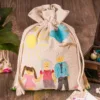 Sachets en lin imité 15 x 20 cm - naturelle Baby Shower