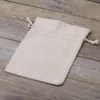Sachets en lin imité 18 x 24 cm - naturelle Sacs à fermeture facile et rapide