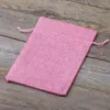 Sacs de jute 15 x 20 cm - rose clair En voyage