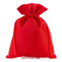 Sacs de jute 15 x 20 cm - rouge Moyens sachets 15x20 cm