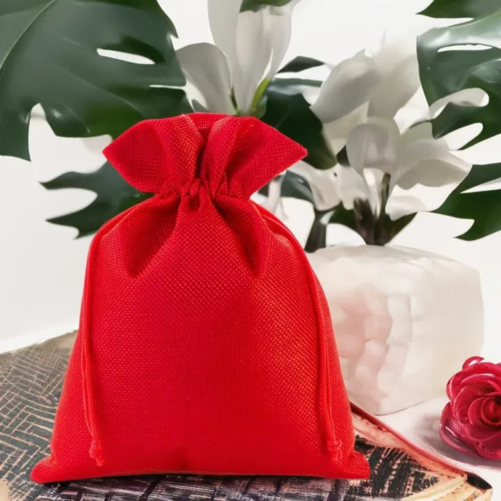 Sacs de jute 15 x 20 cm - rouge Lifehack – idées malines