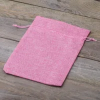 Sacs de jute 18 x 24 cm - rose clair Pour enfants