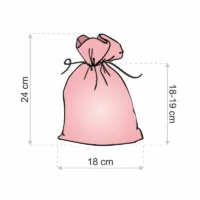 Sacs de jute 18 x 24 cm - rouge / arbre de Noël Secteurs / Emballages pour…