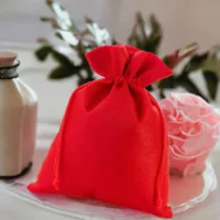 Sacs de jute 18 x 24 cm - rouge Pour enfants