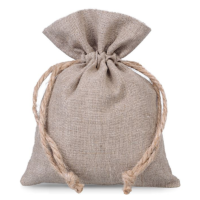 Sacs en lin naturel 12 x 15 cm Petits sachets