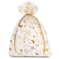 Sacs en organza 26 x 35 cm - Noël / 8 Sac de Noël