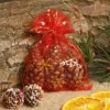 Sacs en organza 26 x 35 cm - Noël Sacs en organza