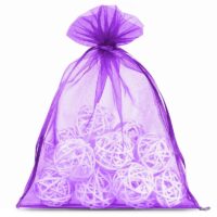 Sacs en organza 26 x 35 cm - violet foncé Sacs violets foncés