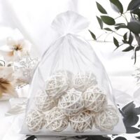 Sacs en organza 35 x 50 cm - blanc Grands sacs 35x50 cm