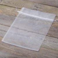 Sacs en organza 35 x 50 cm - blanc Sachets à fruits