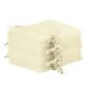 Sacs en organza 35 x 50 cm - ivoire Saint Valentin