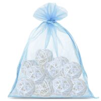 Sacs en organza 40 x 55 cm - bleu ciel Sacs bleu ciel