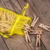 Calendrier de l'Avent sacs de jute 12 x 15 cm - vert + chiffres blancs Kits