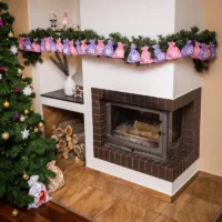 Calendrier de l’Avent sachets en jute 12 x 15 cm roses et violets + chiffres blancs Tous les produits