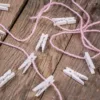 Calendrier de l’Avent sachets en jute 12 x 15 cm roses et violets + chiffres blancs Secteurs / Emballages pour…