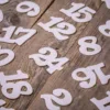 Calendrier de l’Avent sachets en velours 15 x 20 cm – rouges et blancs + numéros blancs et rouges Utilisation